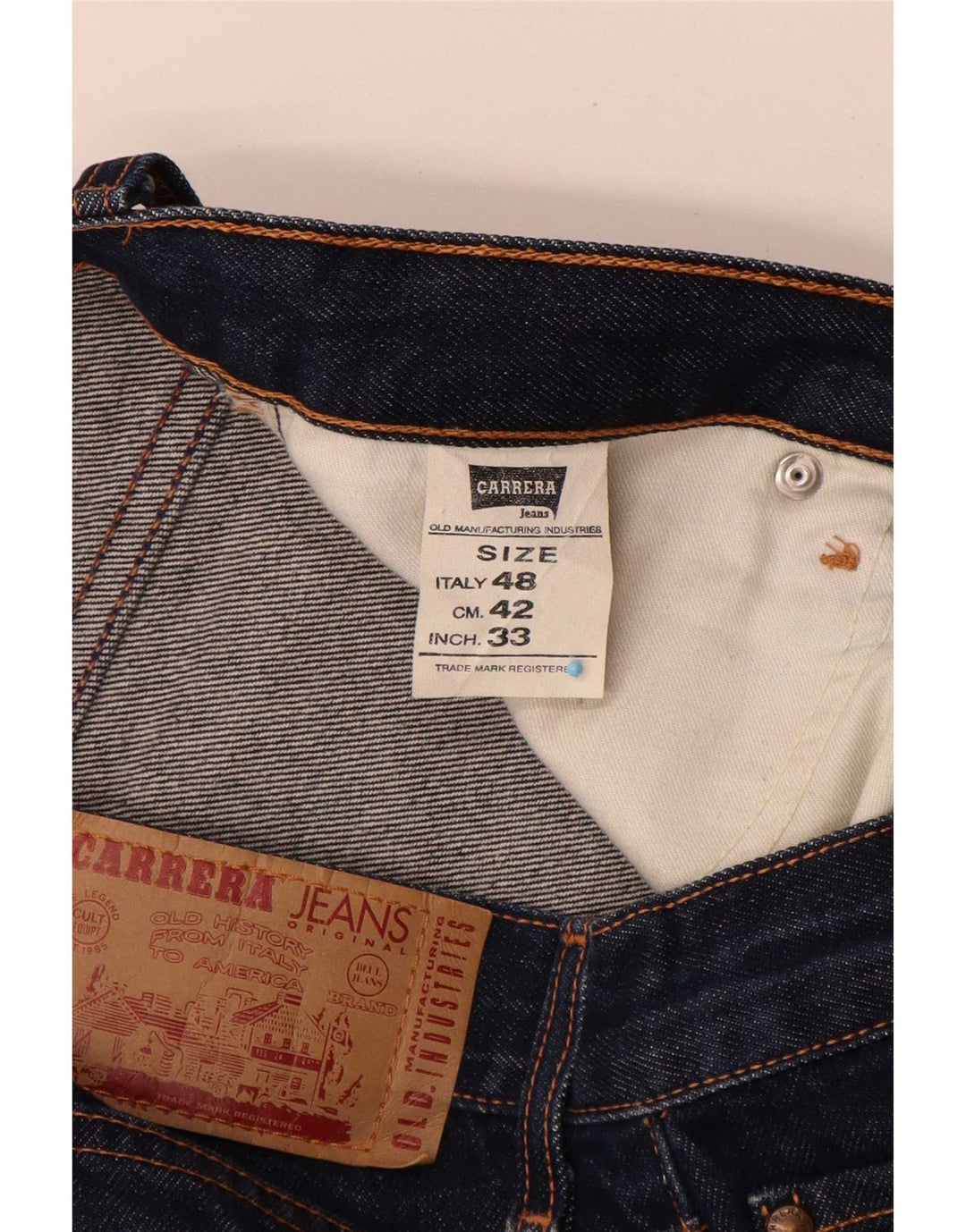 Carrera Ανδρικό τζιν ίσιο IT 48 Medium W33 L34 Navy Blue Cotton