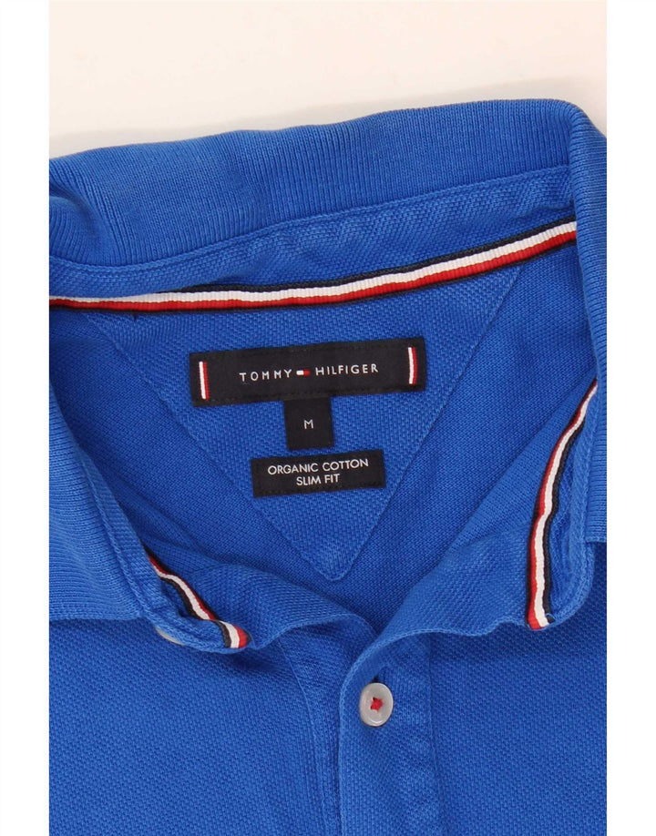 Tommy Hilfiger Ανδρικό πουκάμισο Polo Slim Fit με μεσαίο μπλε ριγέ
