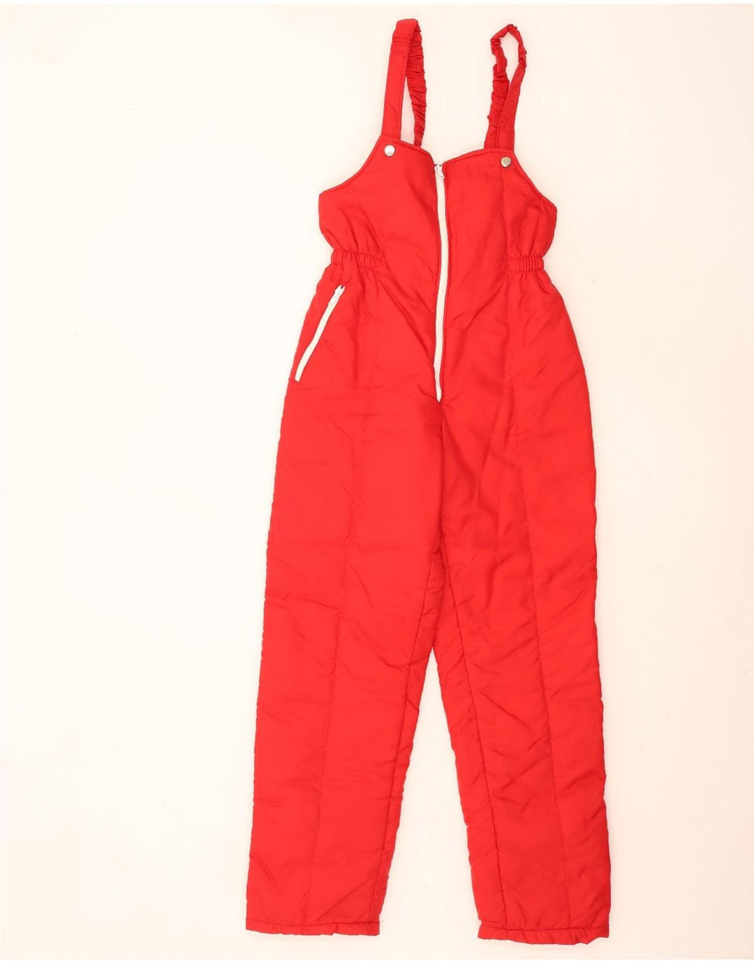 Vintage γυναικεία αμάνικη φόρμα σκι UK 12 Medium Red