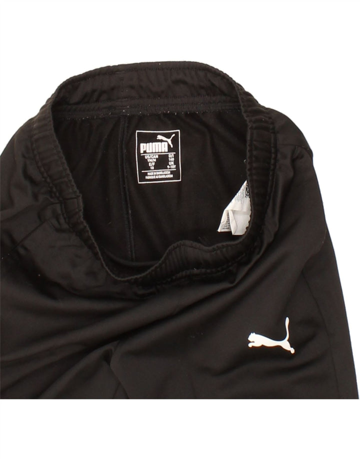 PUMA Boys Tracksuit Trousers 9-10 Years  Black Polyester Vintage Puma and Second-Hand Puma from Messina Hembry 