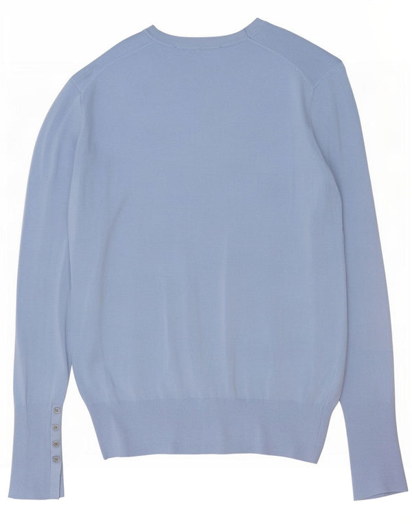 Zara Γυναικείο πουλόβερ με λαιμόκοψη UK 16 Large Blue