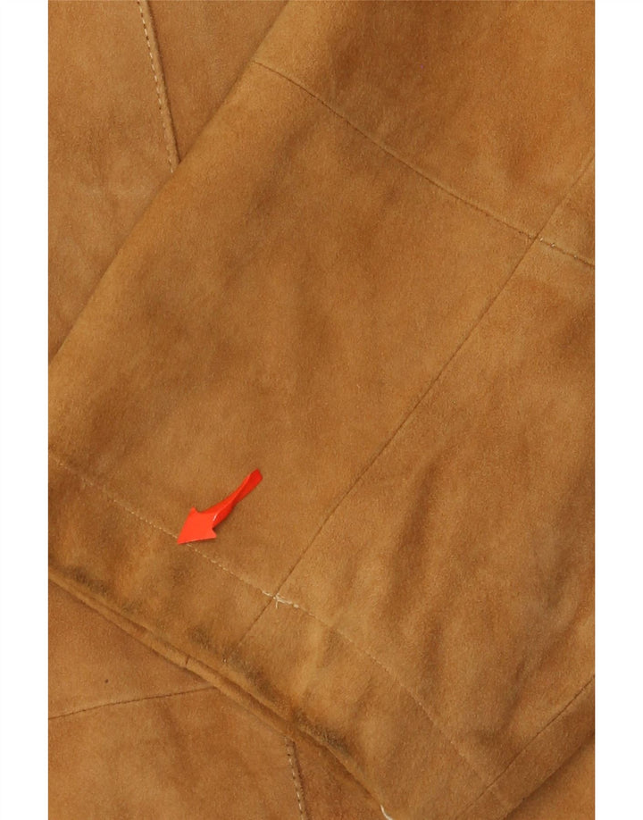 Vintage Ανδρικό Suede Jacket EU 54 2XL Beige Leather