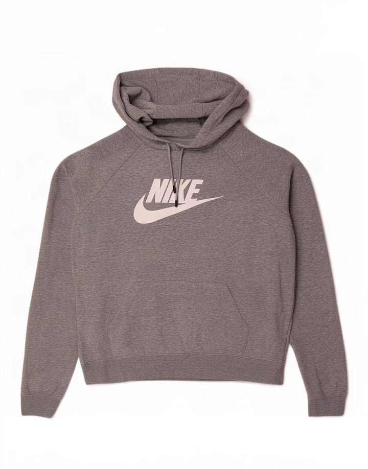 Γυναικείο γραφικό φούτερ με κουκούλα Nike UK 14 Medium Grey