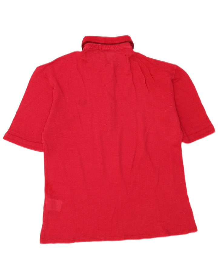 Fred Perry γυναικείο πουκάμισο πόλο UK 14 μεσαίο κόκκινο βισκόζη