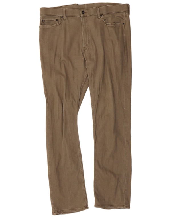 Marks & Spencer Womens Straight Regular Casual Παντελόνι W40 L33 Beige