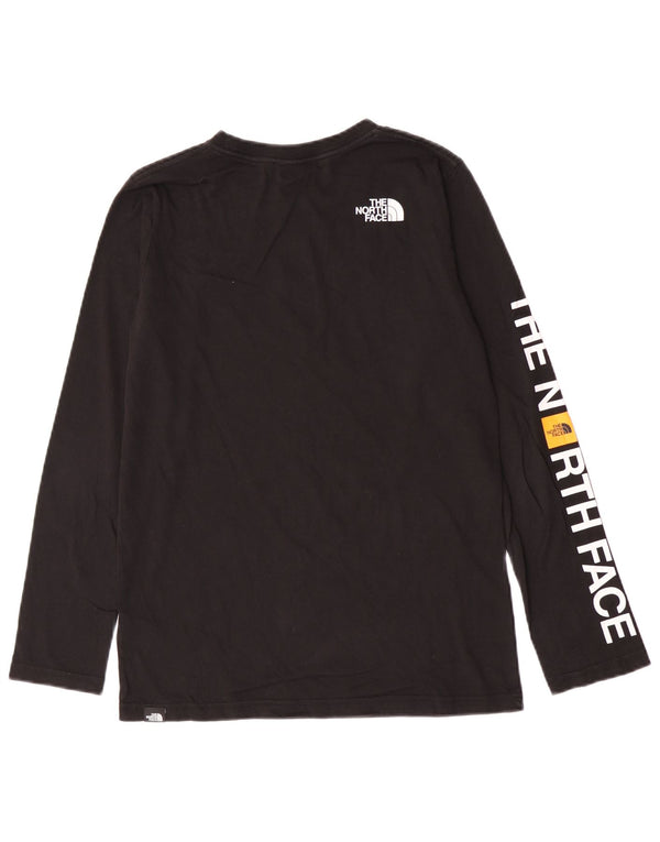 The North Face Boys Graphic Top Μακρυμάνικο 14-15 ετών XL Μαύρο βαμβακερό