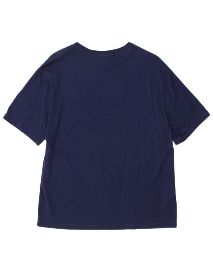 Γυναικείο T-Shirt Lacoste Top Size 38 Medium Navy Blue από βαμβάκι