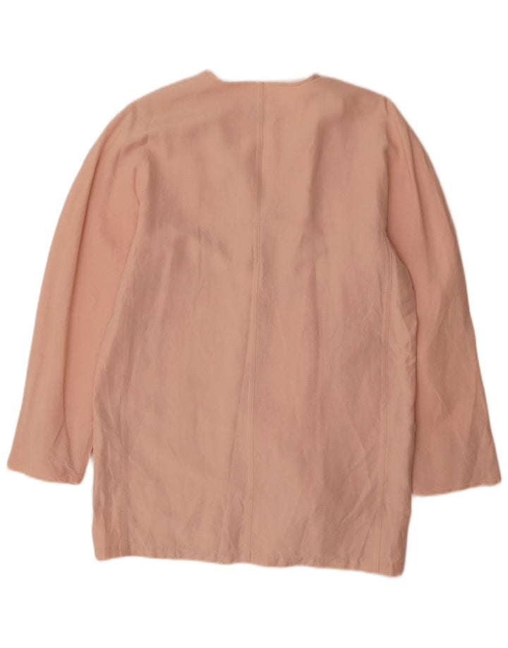 Max Mara Ανδρικό σακάκι με 3 κουμπιά σακάκι UK 12 Medium Pink Λευκό