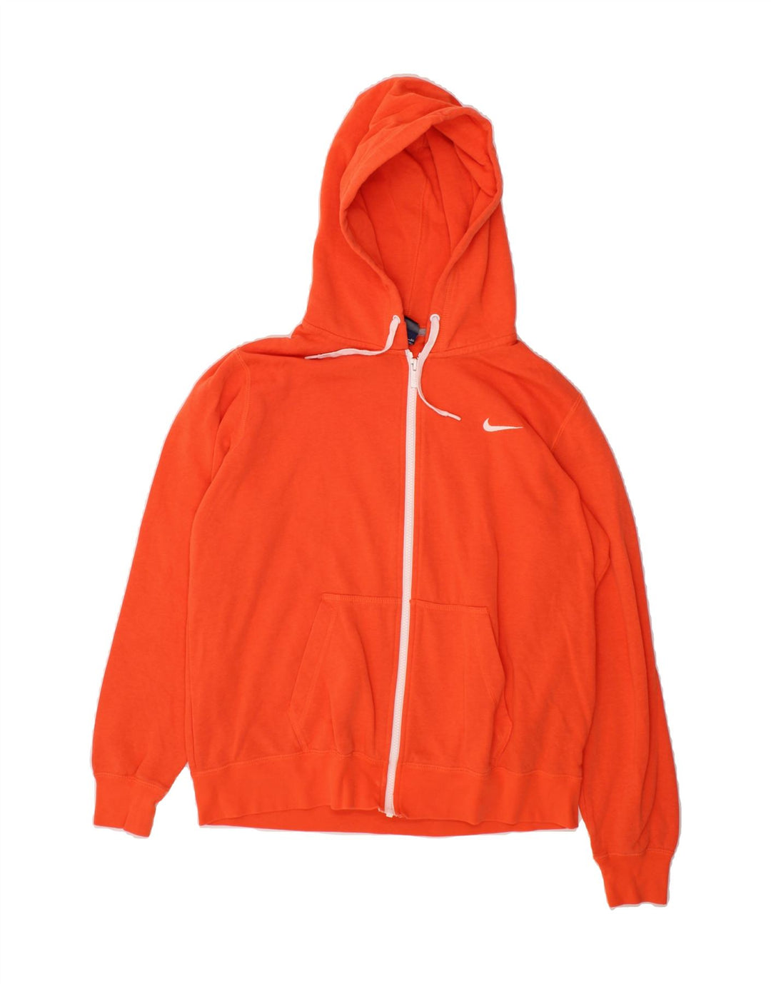 NIKE Womens Zip Hoodie Sweater UK 18 XL Orange Cotton Vintage Nike and Second-Hand Nike from Messina Hembry 