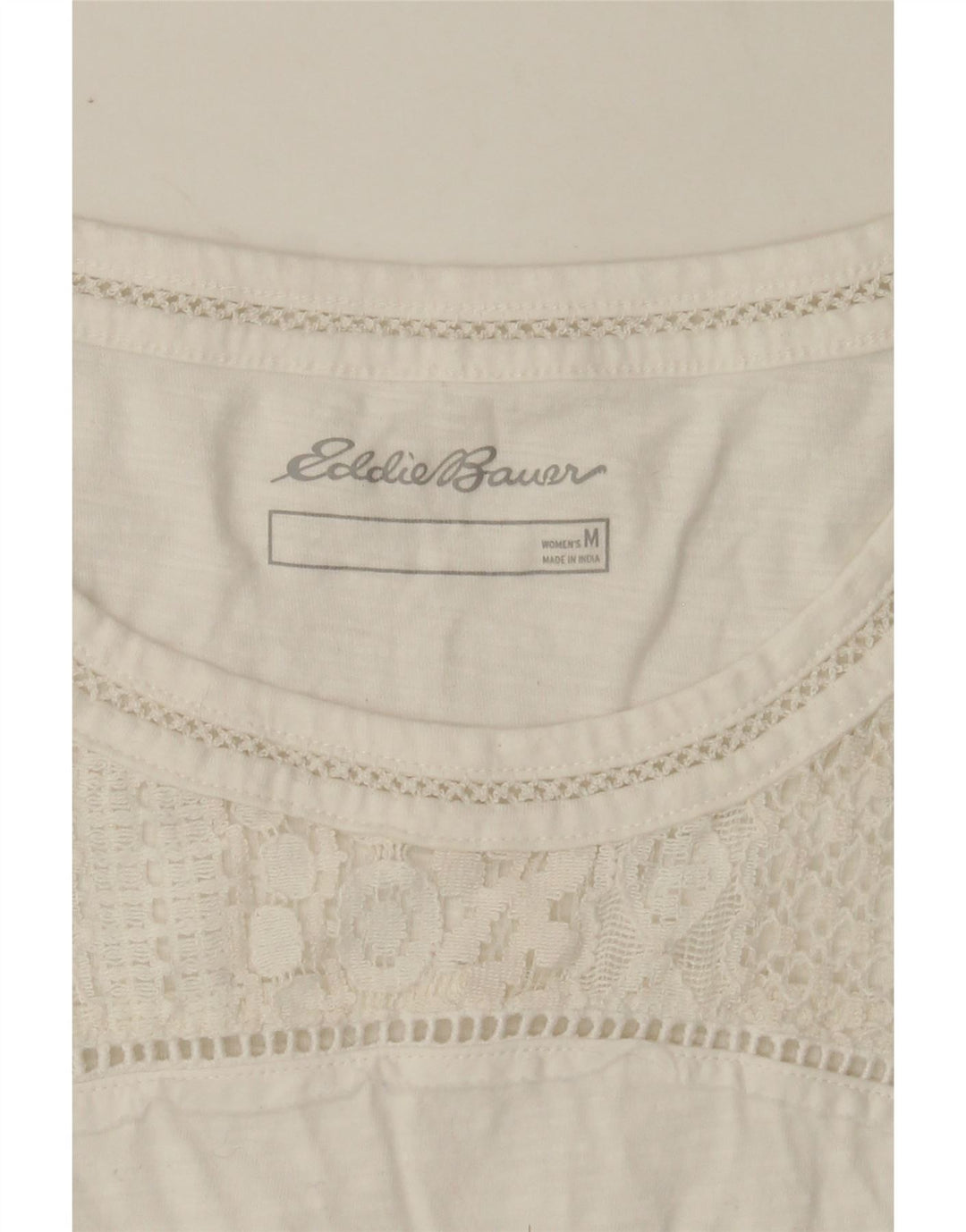 EDDIE BAUER Womens Sleeveless Blouse Top UK 12 Medium White Vintage Eddie Bauer and Second-Hand Eddie Bauer from Messina Hembry 