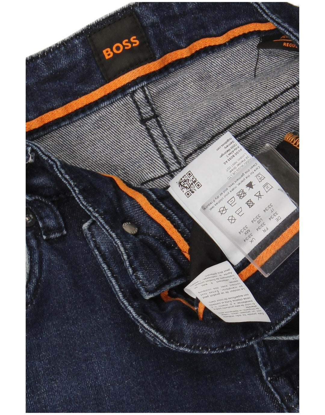 Ανδρικό τζιν HUGO BOSS Slim W33 L34 Μπλε βαμβακερό