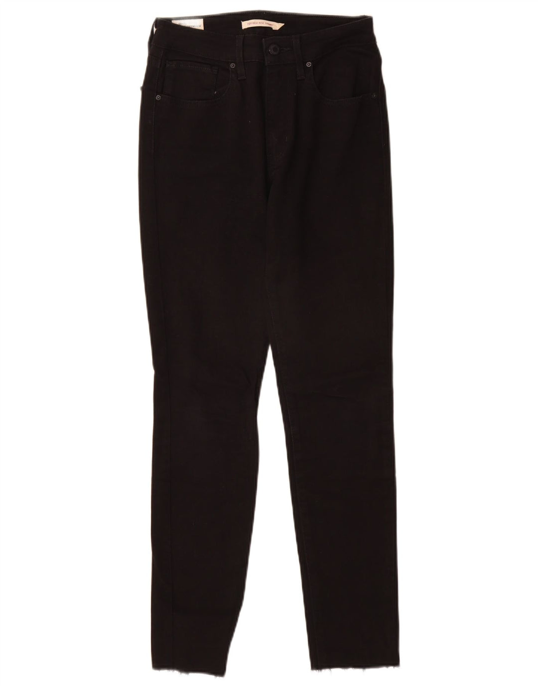 LEVI'S Γυναικείο 721 Ψηλό Skinny Jeans W27 L28 Μαύρο βαμβακερό