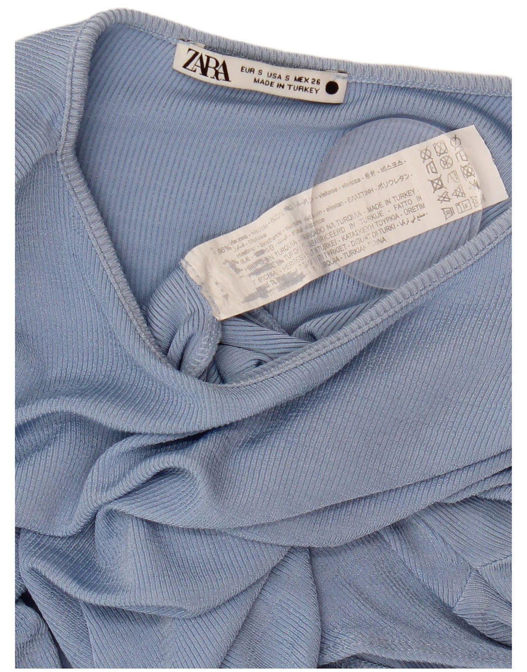 Γυναικείο κορμάκι ZARA UK 8 Small Blue Viscose