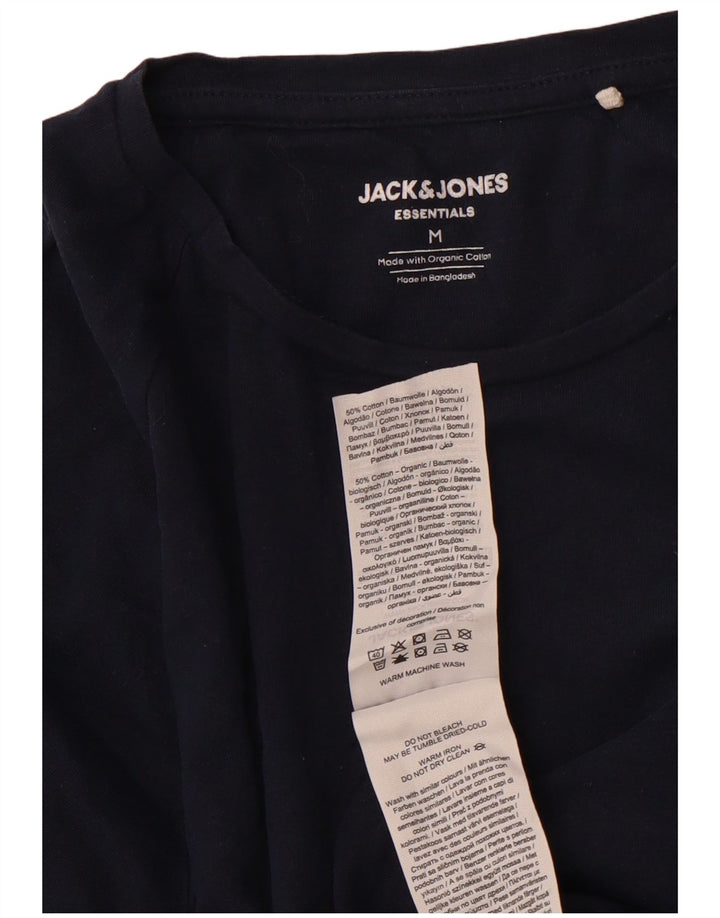 Ανδρικό T-Shirt JACK & JONES Τοπ μεσαίο ναυτικό μπλε βαμβακερό
