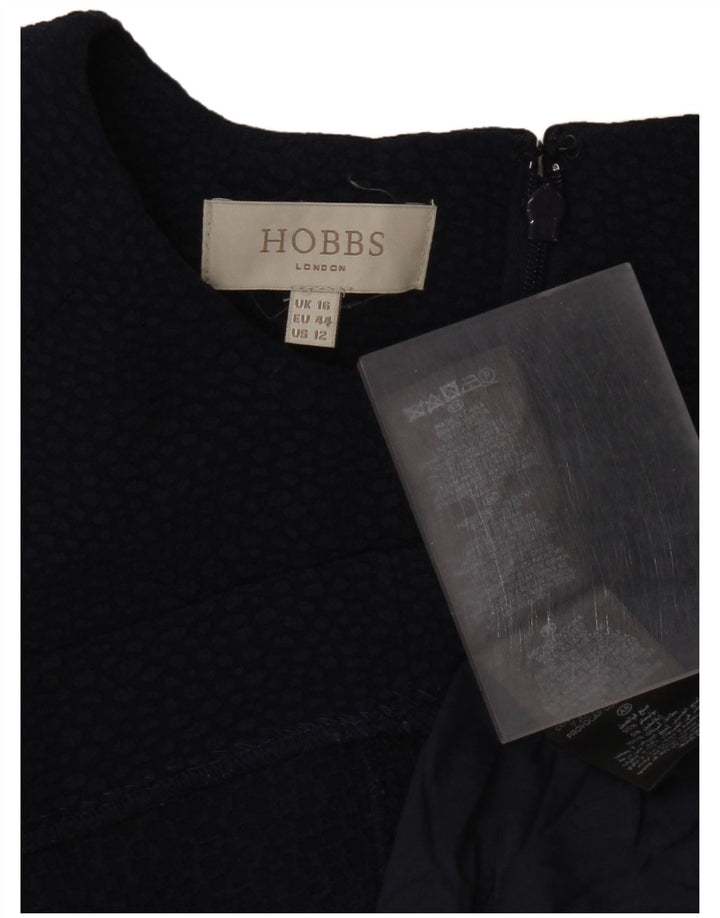 Hobbs Γυναικείο φόρεμα Shift UK 16 Large Navy Blue Polyester