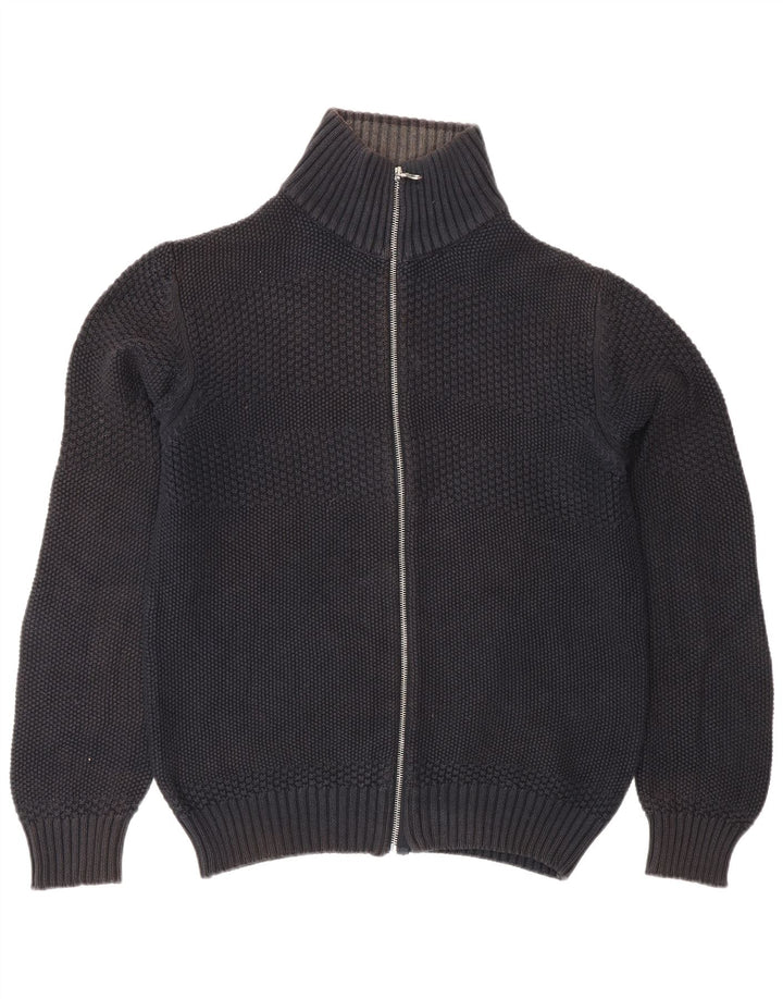 Jack & Jones Ανδρική ζακέτα πουλόβερ μεγάλο μαύρο βαμβακερό