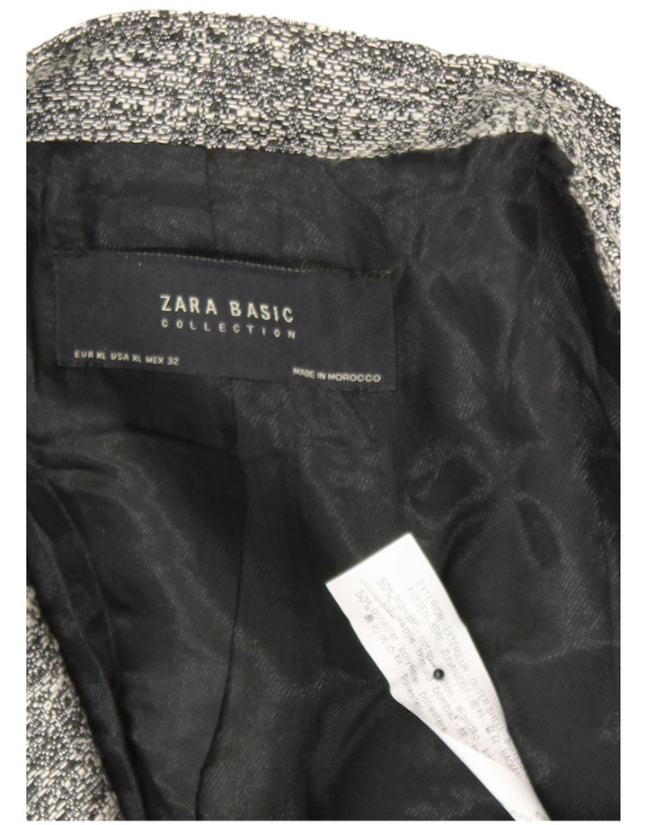 Zara Γυναικείο Πανωφόρι UK 18 XL Γκρι βαμβακερό