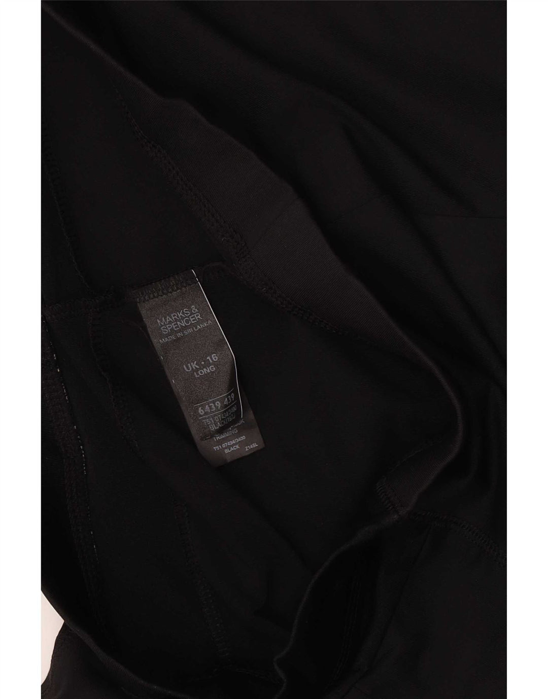 Γυναικεία αθλητική φόρμα Marks & Spencer Παντελόνι UK 16 Large Black Polyester
