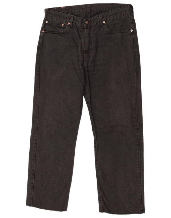Levi's Mens 751 Straight Jeans W36 L28 Μαύρο βαμβακερό