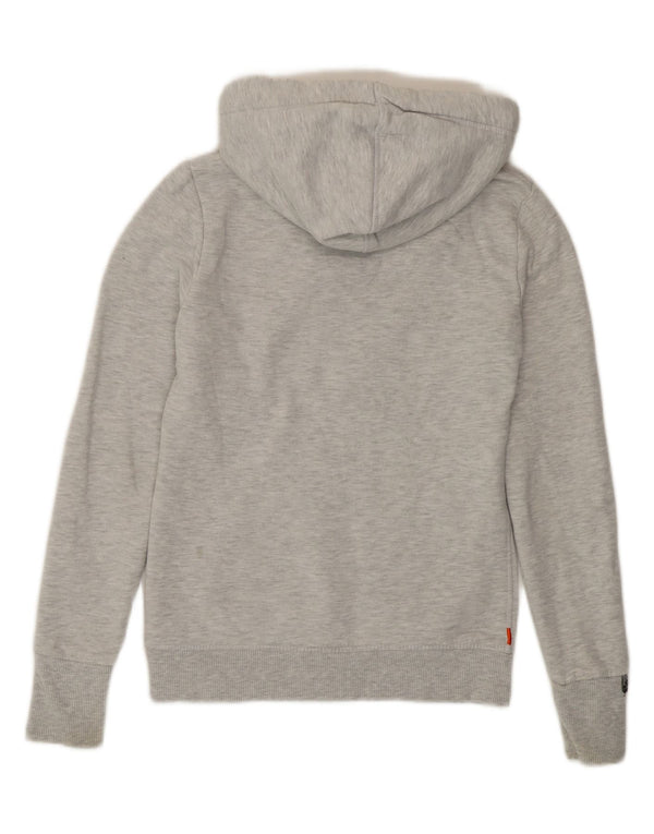 Superdry Γυναικείο Γραφικό Φούτερ UK 6 XS Γκρι βαμβακερό
