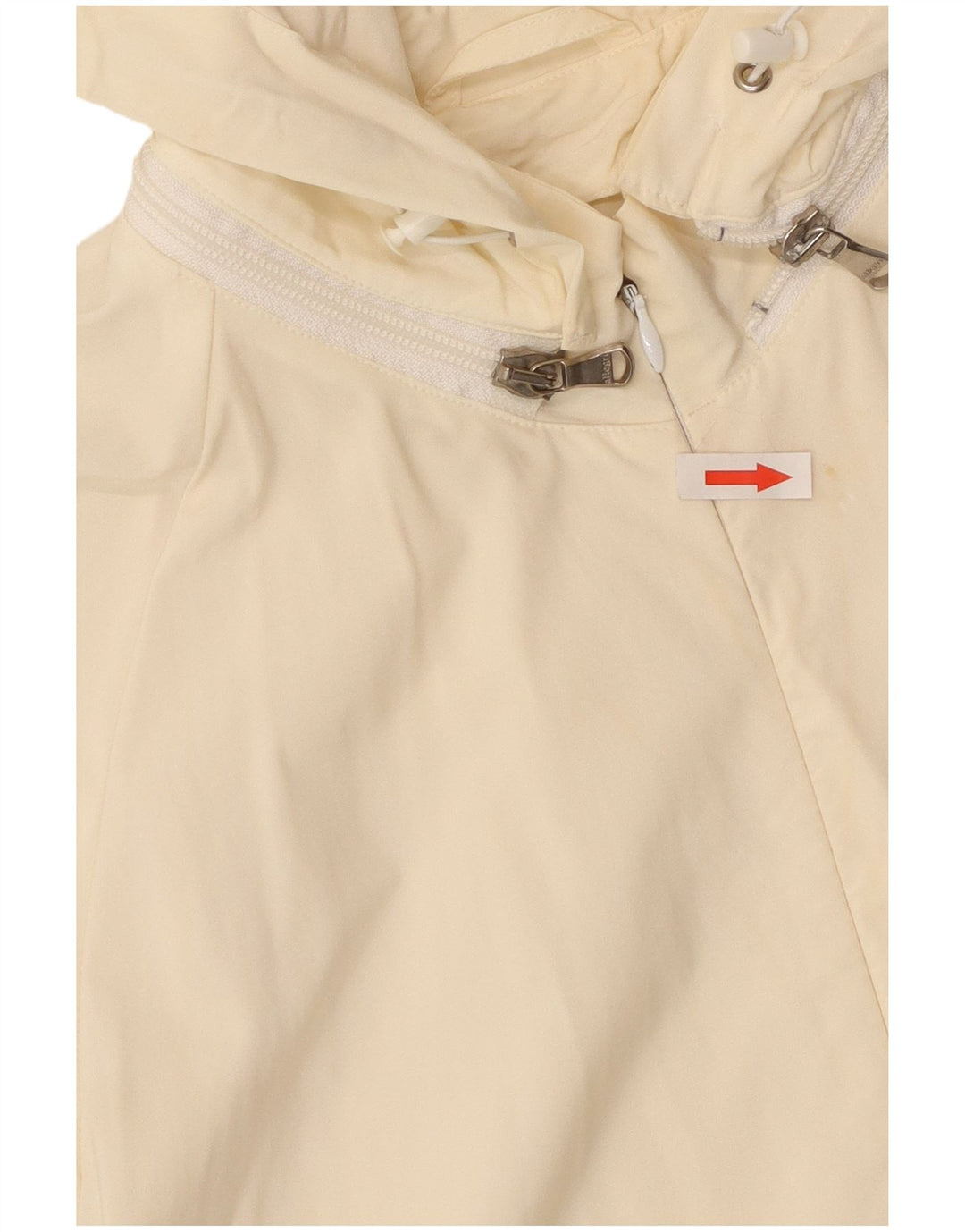 Allegri Γυναικείο Bomber Jacket με κουκούλα UK 14 Large Off White