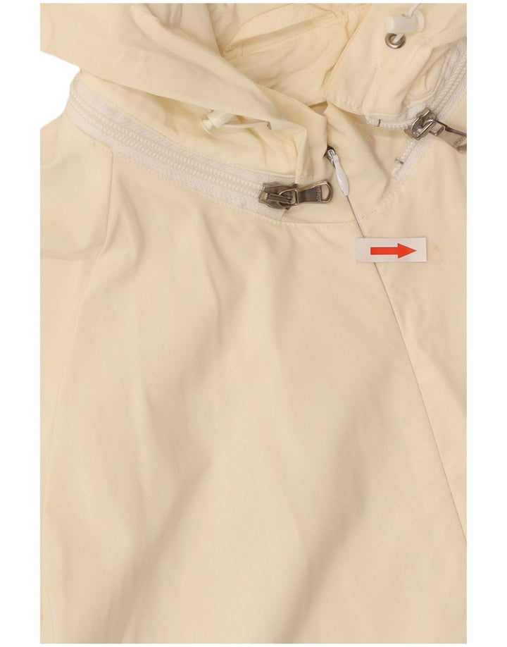 Allegri Γυναικείο Bomber Jacket με κουκούλα UK 14 Large Off White