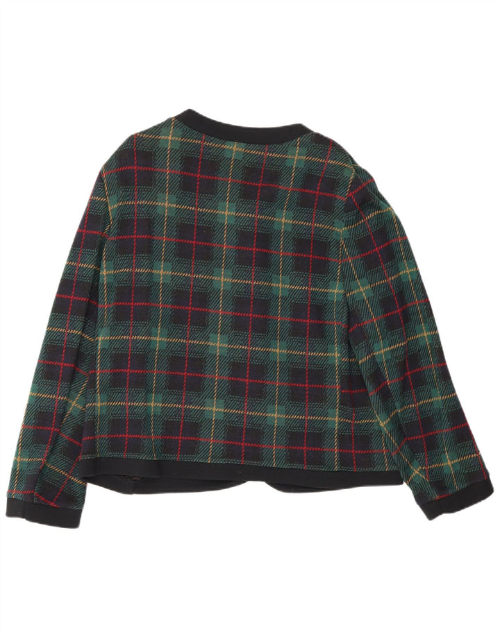 Les Lunis Γυναικείο μπουφάν blazer UK 14 μεσαίου πράσινου μαλλί