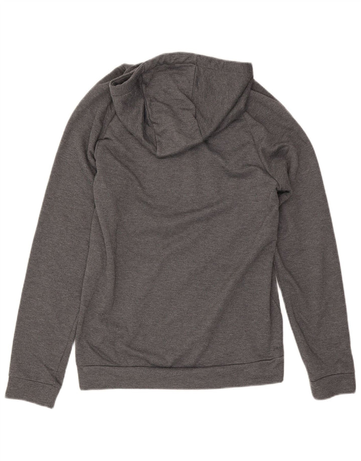 Ανδρικά γραφικά κουκούλα Nike Dri Fit Μικρός γκρι πολυεστέρας