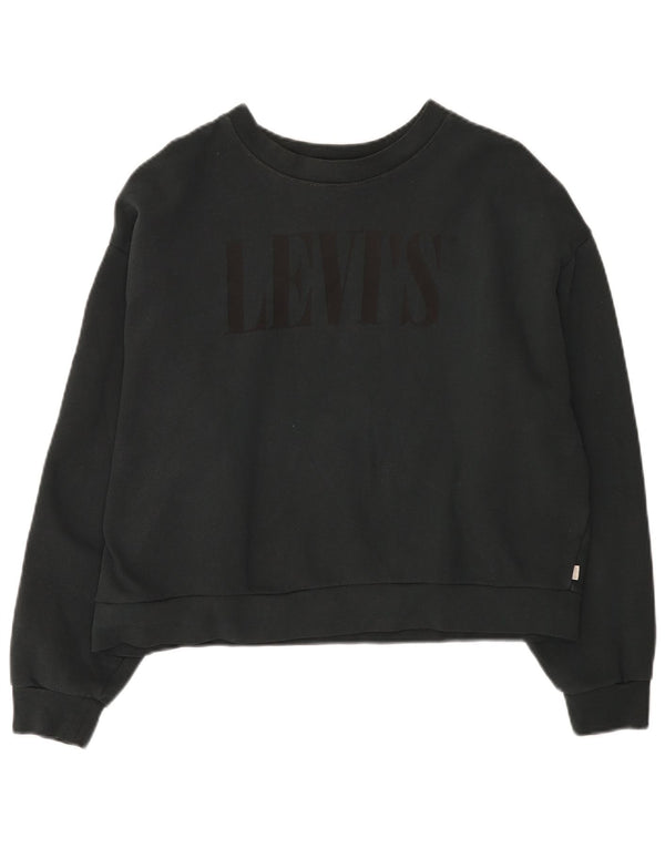 Γυναικεία φούτερ Levi's Oversized Crop Jumper UK 14 Medium Navy Blue