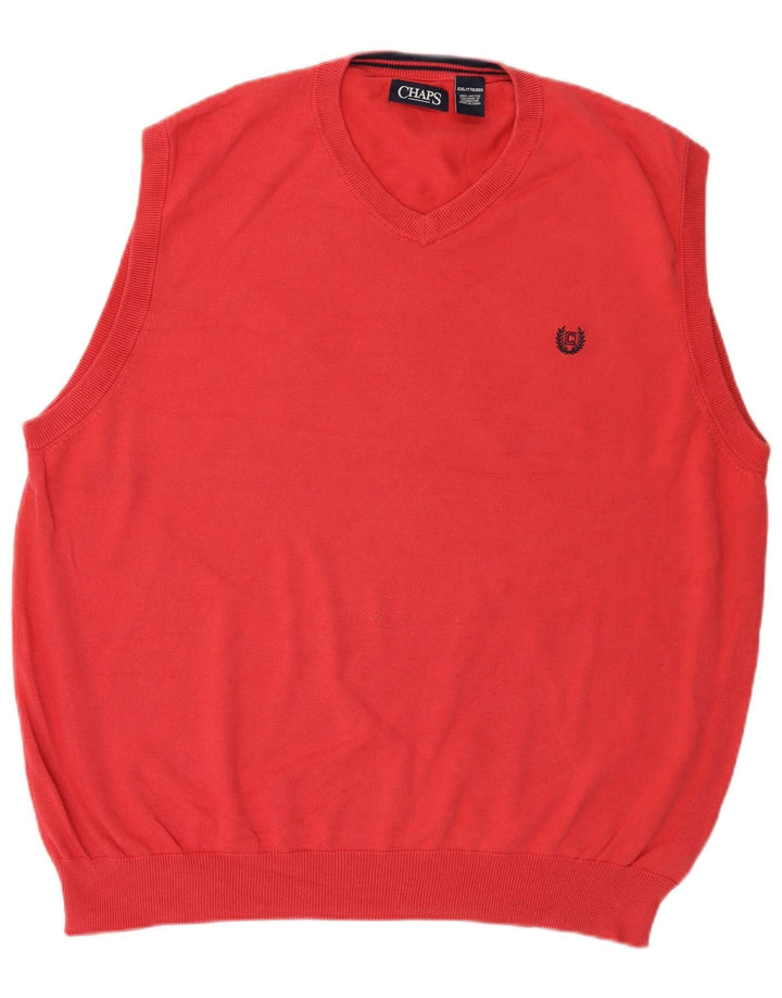 Chaps Ανδρικό γιλέκο Tank Top 2XL Ροζ Βαμβακερό