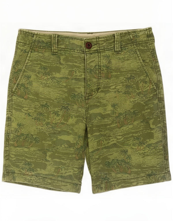 Hollister Mens Camo Chino Shorts Medium W32 Green Flecked Cotton