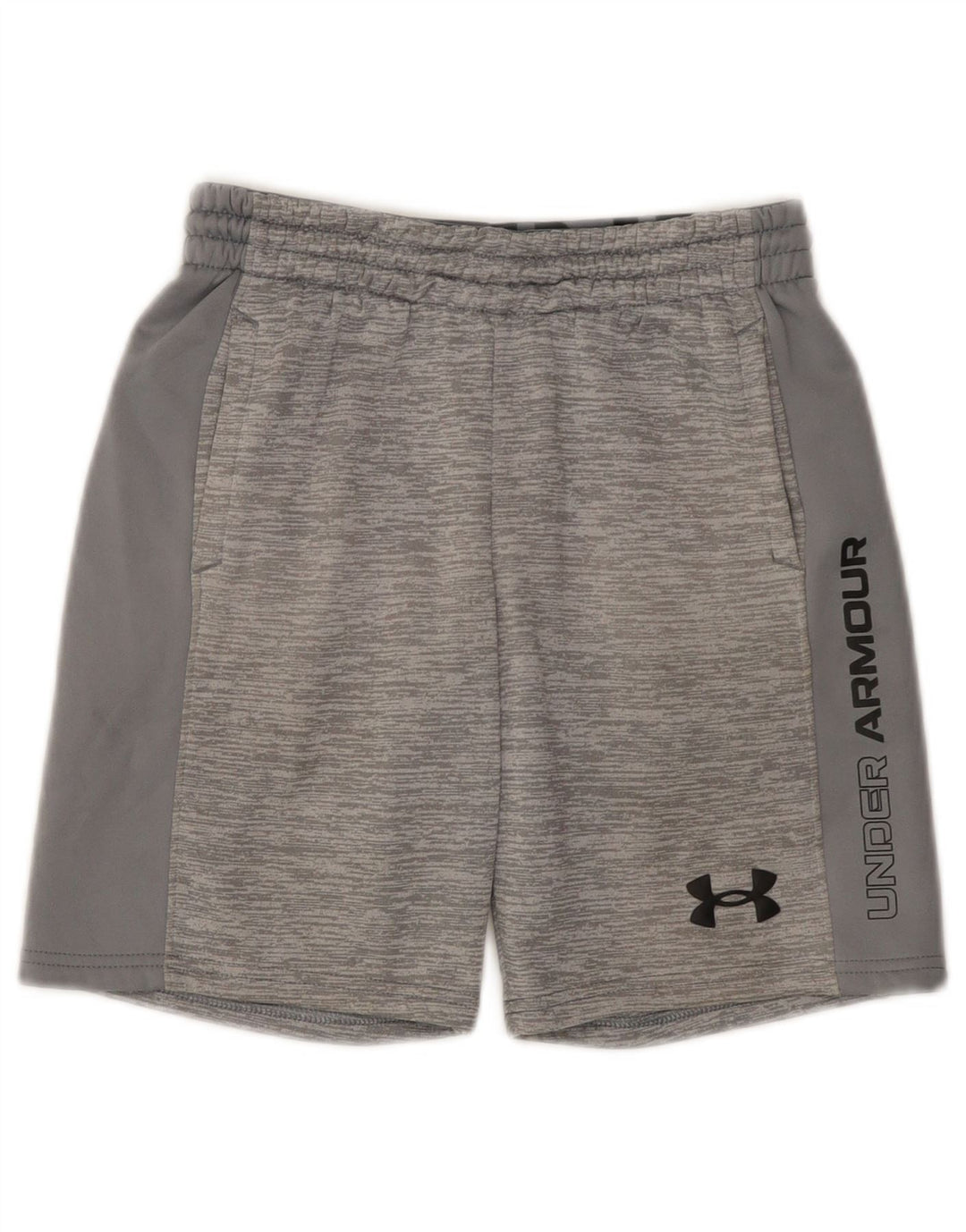 Under Armour Boys γραφικά αθλητικά σορτς 9-10 ετών με μεσαίο γκρι φλεκ