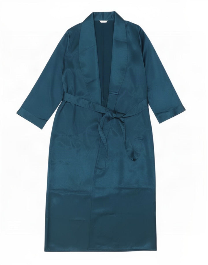 Marks & Spencer Γυναικεία ρόμπα Maxi Φόρεμα UK 8/10 Small Blue Polyester