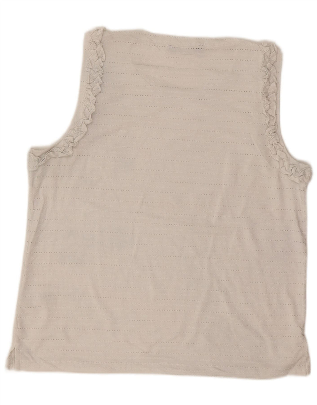 TOMMY HILFIGER Γυναικεία αμάνικη μπλούζα τοπ UK 18 XL Λευκός Πολυεστέρας