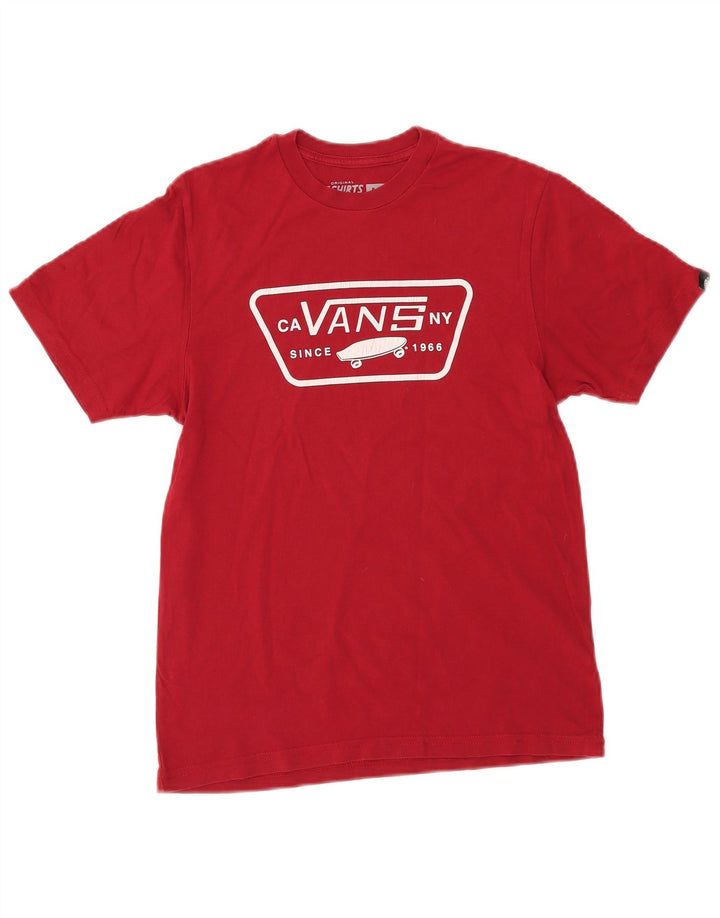 Vans Boys Graphic T-shirt Top 11-12 ετών μεγάλο κόκκινο βαμβακερό
