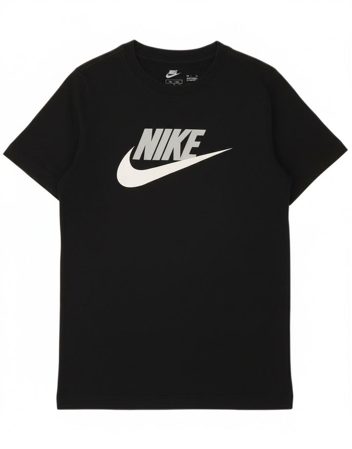 Μπλουζάκι Nike Boys Graphic T-shirt 10-11 ετών, μεσαίο μαύρο βαμβακερό
