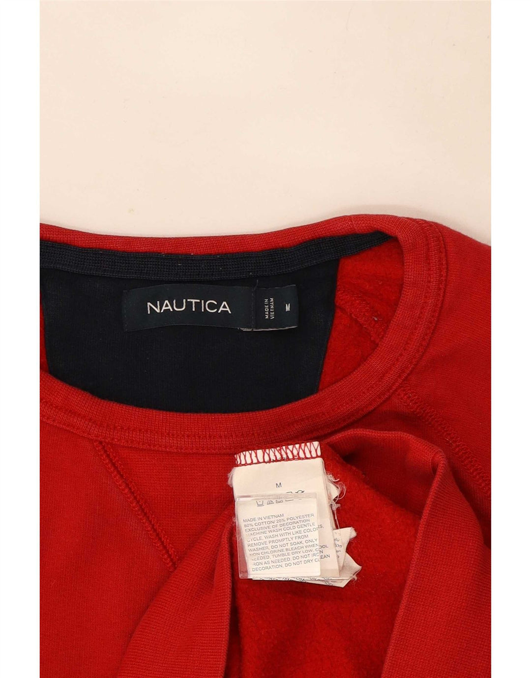 Ανδρικό γραφικό φούτερ Nautica Jumper Μεσαίο κόκκινο βαμβακερό