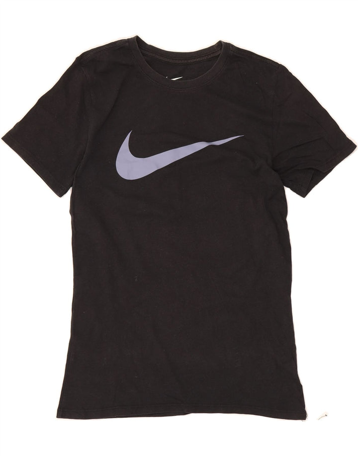 NIKE Mens Athletic Cut Graphic T-Shirt Top Small Black Vintage Nike and Second-Hand Nike from Messina Hembry 