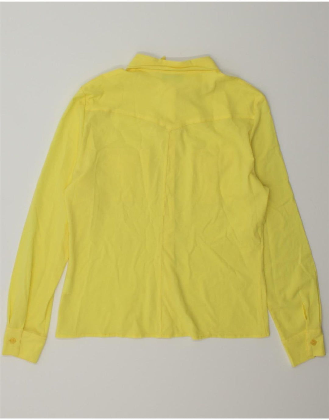 NEW PENNY Womens Shirt Blouse IT 46 Large Yellow Vintage New Penny and Second-Hand New Penny from Messina Hembry 