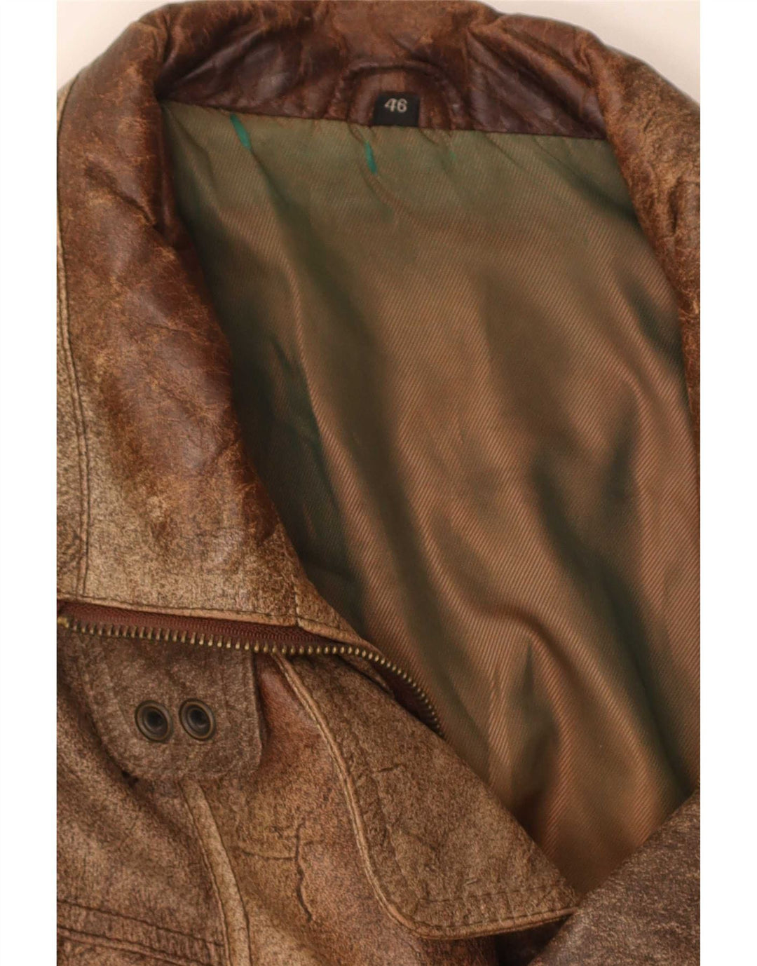 Trapper Ανδρικό Δερμάτινο Μπουφάν IT 46 Small Brown