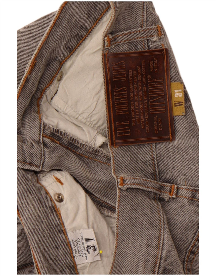 OFFSHORE Γυναικείο Ψηλόμεσο Τζιν Crop W31 L26 Γκρι βαμβακερό