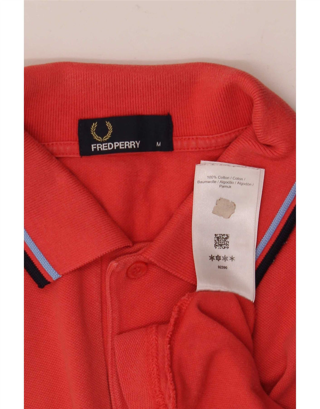 Fred Perry Ανδρικό πουκάμισο πόλο με μεσαίο κόκκινο ριγέ βαμβακερό