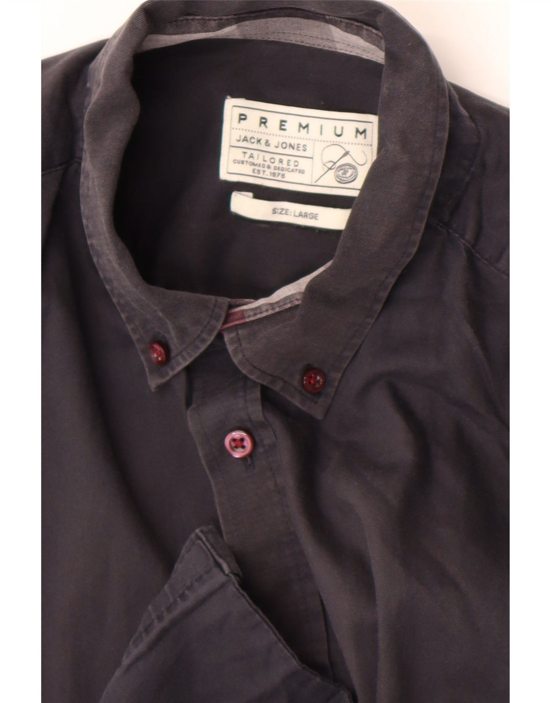 Jack & Jones Ανδρικό πουκάμισο μεγάλο μπλε ναυτικό