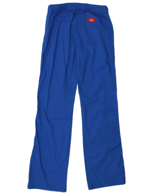 Dickies Mens Low Waist Straight Casual Trousers XS W28 L30 Blue Cotton