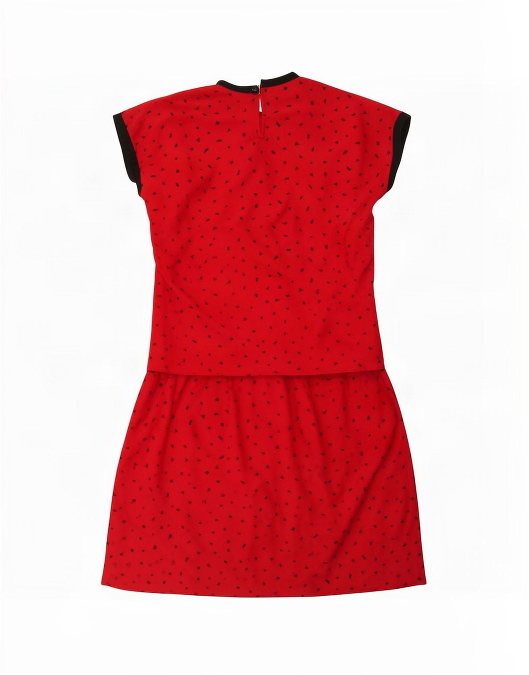 St Michael γυναικεία φούστα 2 τεμαχίων UK 10 Small W26 πολυεστέρας με κόκκινα στίγματα