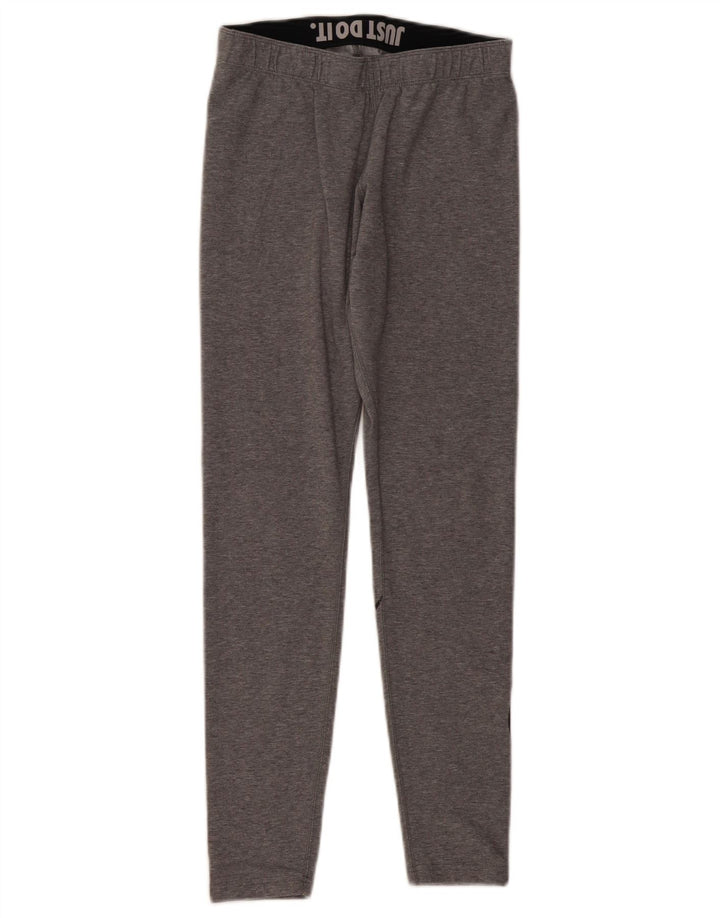 Γυναικεία γραφικά κολάν Nike UK 12 Βαμβακερά μεσαίου γκρι