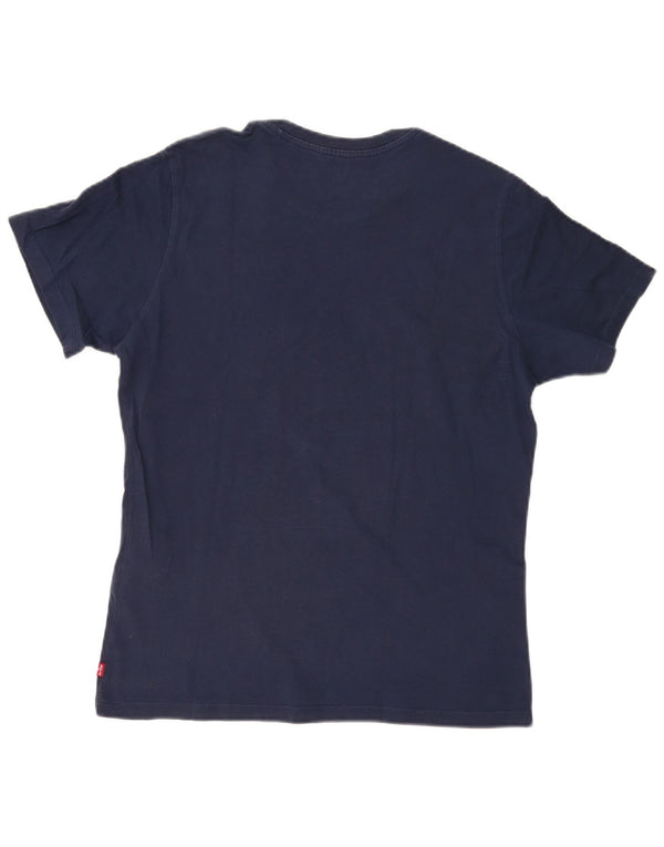 Ανδρικό γραφικό T-Shirt LEVI'S Top Small Navy Blue