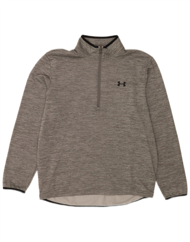 Under Armour Ανδρικό φούτερ με φερμουάρ, τζάμπα με μεγάλο γκρι πολυεστέρα