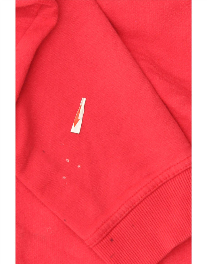 Ανδρικό φούτερ με φερμουάρ Crew Clothing, μεσαίο κόκκινο βαμβακερό