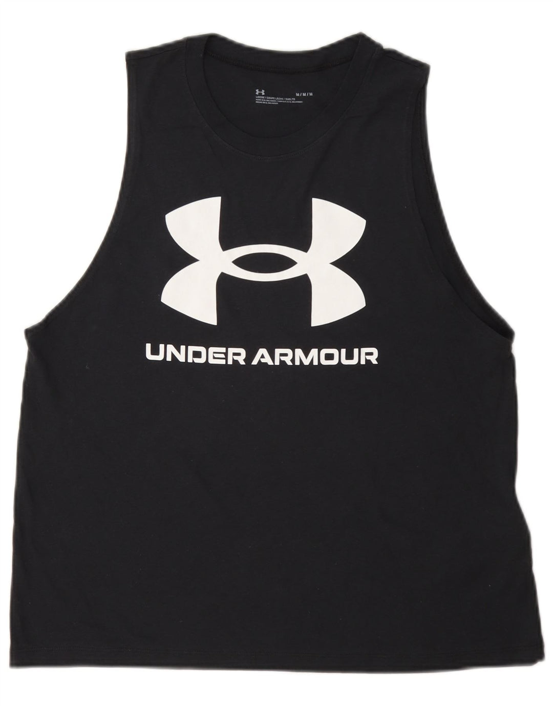 Under Armour Γυναικείο Γραφικό Γιλέκο UK 14 Μεσαίο Μαύρο Βαμβακερό